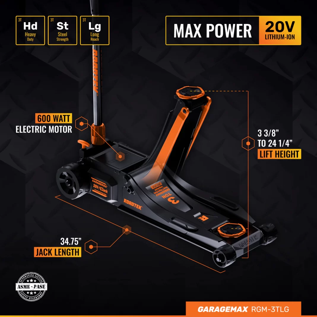 Comparing ROADTEK Auto Floor Jacks – ROADTEK EJack Features