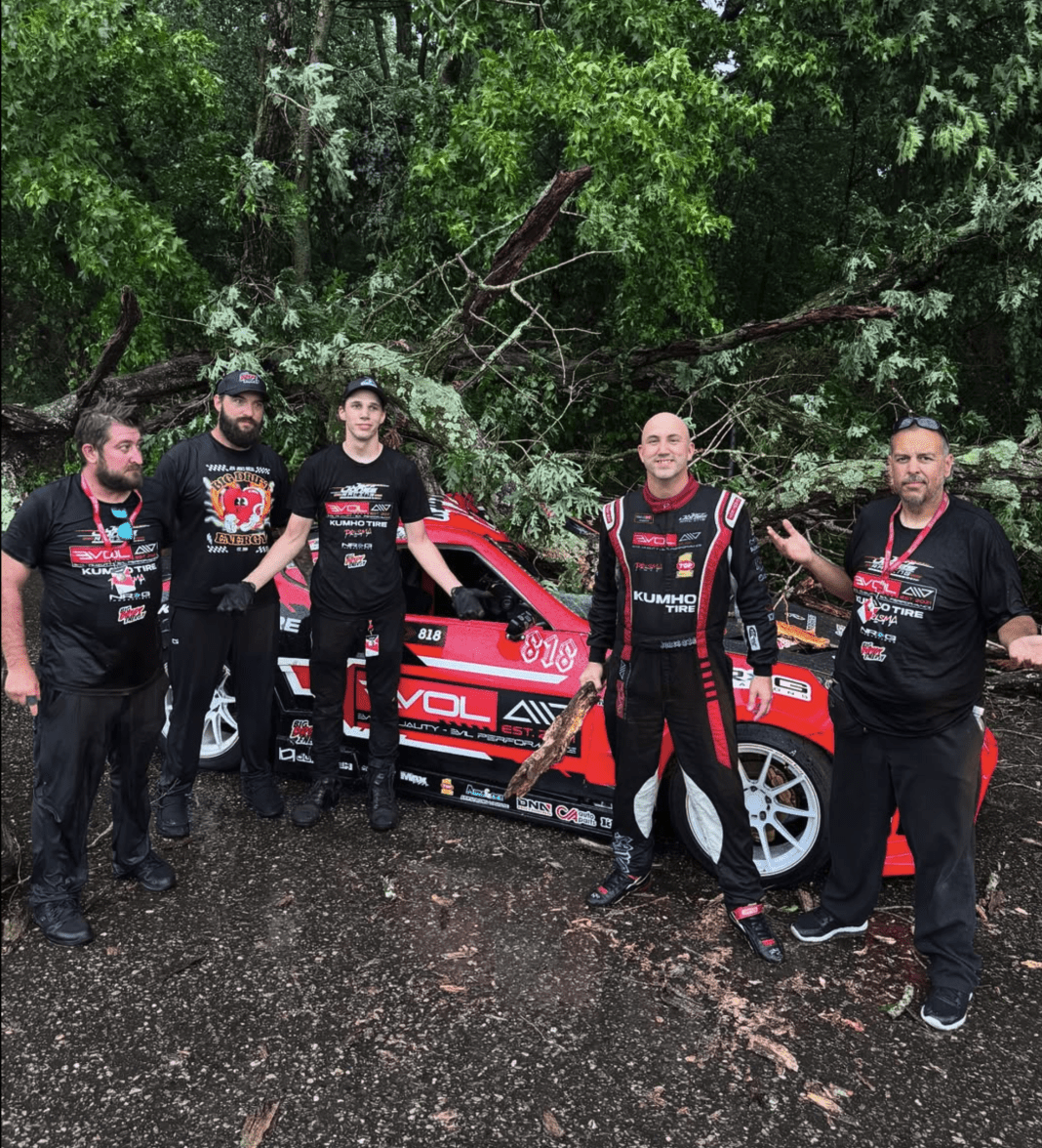 Chaos at Wall Stadium: Tornado Like Event Devastates Formula Drift New Jersey Practice Day
