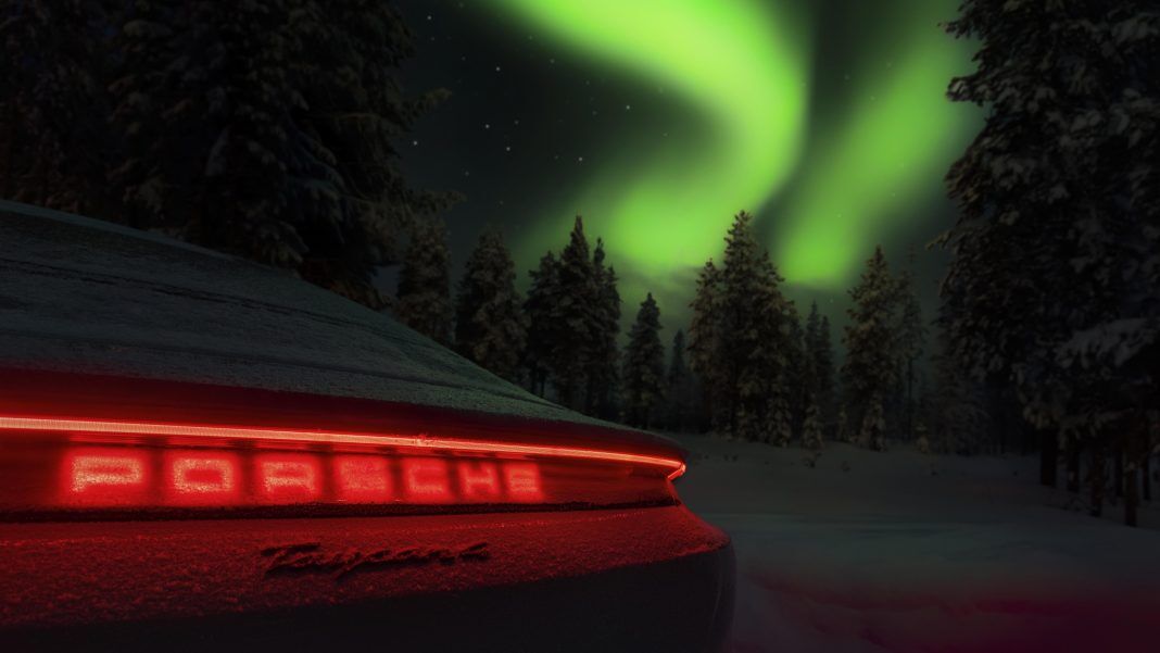 The Taycan takes on the Arctic: A silent journey to the northern lights