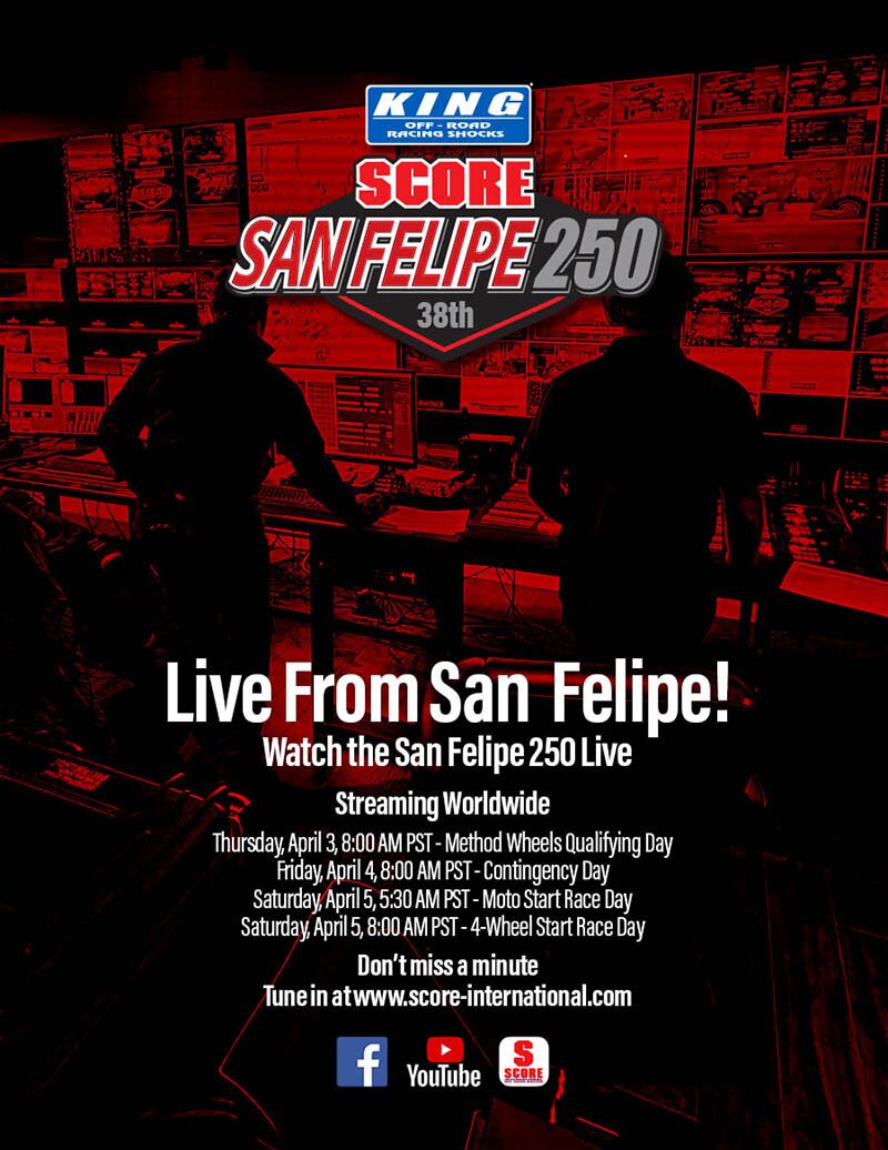 Live From San Felipe!  Watch the San Felipe 250 Live – Streaming Worldwide